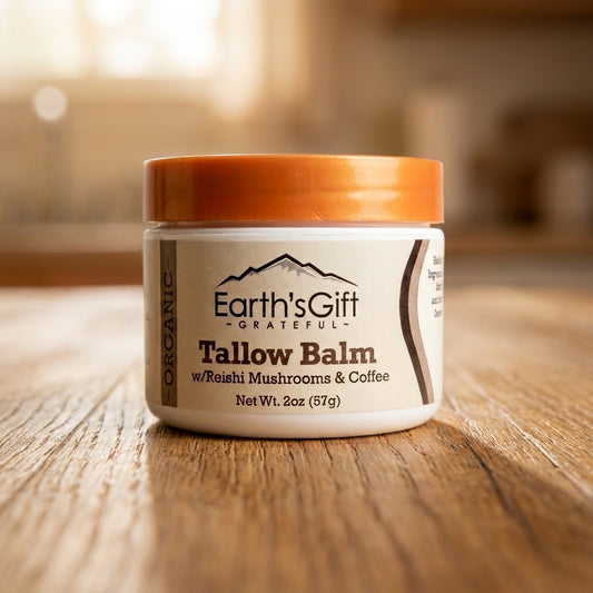 Earth's Gift Coffee Morning Ritual — Organic Grass-Fed Tallow Balm (2oz)